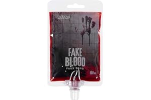 Boland 45159 - Sangue teatrale in sacchetto, contenuto 100 ml, solubile in acqua, sangue artificiale, finto, ferita, trucco, Halloween, carnevale, festa a tema, teatro, palcoscenico
