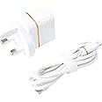OtterBox USB-C PD Wall Charger 20W and Reinforced USB-C to Lightning Cable, MFi Certified, Fast Charging Bundle for iPhone and iPad, Drop Tested, Rugged, Ultra Durable, White