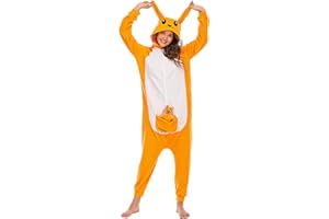BGOKTA Pyjama Animaux Adulte Costume Cosplay Unisexe Onesies Vêtements De Nuit Halloween Animal Pyjama Femme Homme