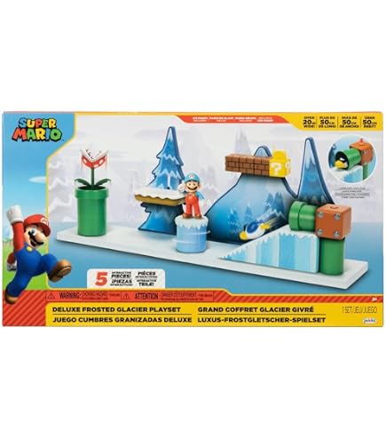 Jakks Pacific World Of Nintendo Micro Playset - Mario & Yoshi In Layer Cake Desert, Includes Figure & Tiles - View #2