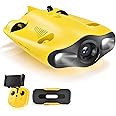 ADZHY Underwater Drone, 4K UHD Underwater Camera for Real Time Viewing, Remote Controller and APP Remote Control, Dive to 165ft/330ft, Live Stream, Adjustable Tilt-Lock, Fish Finder, ROV.,Explore