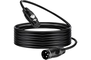 Twozoh Kabel XLR 2M, XLR męski do żeńskiego zbalansowany 3-pinowy XLR kabel mikrofonowy (Profesional/Hifi)