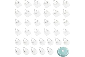 BYYT 36 Pcs Attache Cadre Adhésif Accroche Tableau Attache Cadre Sans Percer,Accroche Cadre Sans Percer,Fixation Percer Fixation Cadre,Attache Tableau,Convient Pour La Maison, La Chambre, La Salle De Bain