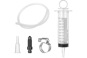 BOHUIZ Motorrad Bremsen Entlüftungsset, Bremsenentlüftungsgerät Saugspritze Motorrad100ml Spritze 50cm Schlauch Bremsöl Entlüftungsset für Motorräder Roller Quads