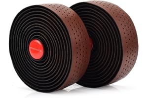 HOUSON Ruban de guidon de vélo, EVA+PU, pour VTT, vélo de course, antidérapant et absorbant les chocs, marron