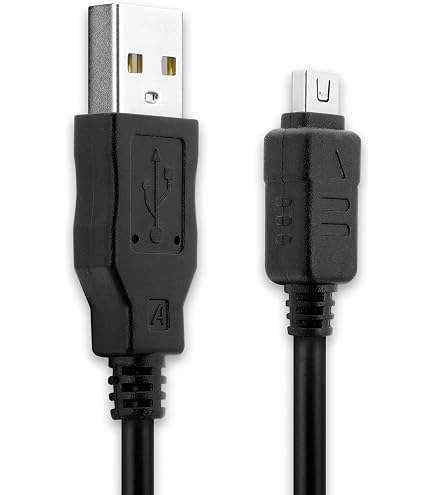 Cavo Dati USB 1.5m Per Olympus SP-550 UZ - Sostituto CB-USB5/CB-USB6 - Trasferimento File E Ricarica - 3
