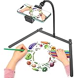 Suppoet de téléphone Portable trépied réglable, Support de téléphone aérien, Stand d'enseignement en Ligne pour la Diffusion 