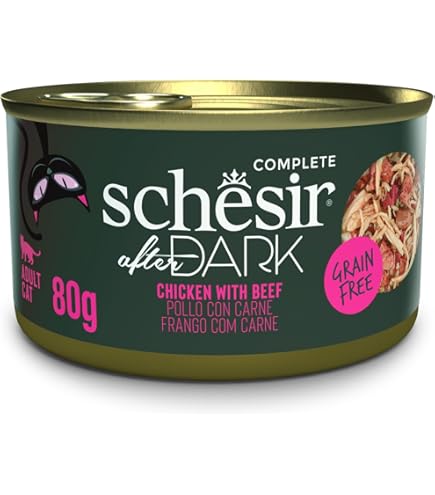 Schesir After Dark Cibo Umido Gatti - Pollo E Prosciutto In Filetti, 12 Lattine Da 80g - Foto 8