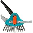 Gardena combisystem 3-in-1 Patio Cleaner: Multi-function garden tool for removing tares and moss from narrow & wide patio joints, metal brush, stainless steel blade. For all cs handles (03608-20)