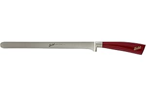 Berkel KEL1HA26SRRBL Elegance Couteau à jambon en acier inoxydable Rouge 26 cm