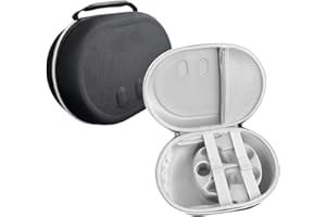 HESUPY Sac de Rangement étui de Transport pour Meta Quest 3, Housse de Protection pour Lunettes VR, étui de Voyage Portable pour Casque VR, contrôleurs et Accessoires Résistant à la Chute de Protection