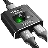 Switch HDMI 4K@60Hz, Alluminio Bidirezionale Sdoppiatore HDMI 2 in 1 out/ 1 in 2 out, HDMI 2.0 Switch Supporta 1080P 3D HDR, 