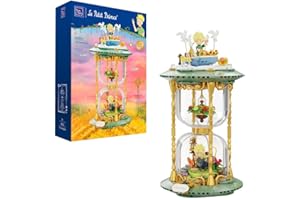 PAN TASY PANTASY Il Set di Mattoncini Clessidra del Piccolo Principe, Kit di Costruzione Creativo per Adulti e Adolescenti, Modello Decorativo per Casa e Ufficio