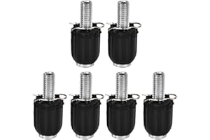 JENNGAOO Kit de 6 Vis de Réglage Frein Vélo M5, Compatible VTT et Route, Système de Réglage Précision pour Câbles de Frein, Inox pour Vélo de Route Vélo Montagne