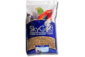 SkyGold Cockatiel & Parakeet Food 20kg - Seed Mix for Parakeets & Cockatiels - Balanced & Healthy Cage & Aviary Bird Food