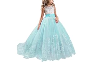 TTYAOVO Filles Pageant Robes Enfants Robe de Soirée de Mariage Brodée