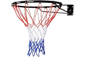 ‎STREET SKILLER STREETSKILLER Basketballkorb mit Wandhalterung und abnehmbarem Basketballnetz. Standard-Korbgröße mit 45 cm Durchmesser für die Innen- und Außenmontage geeignet, inklusive Montagezubehör