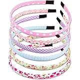 Fascia per corona di fiori per bambina 6 pezzi di cotone per capelli in poliestere multicolore per Compleanno