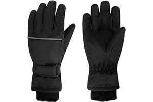 TRIWONDER Kids Ski Gloves Water Resistant Warm Fleece Winter Snow Gloves for Children Skiing Snowboarding