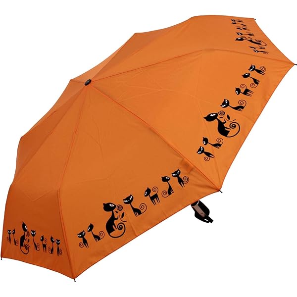 Ombrello Tascabile Automatico Chat Noir - Leggero E Compatto, Design Artistico - Foto 2