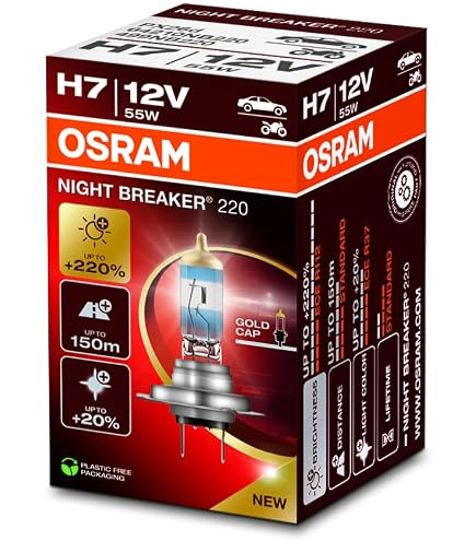 OSRAM XENARC NIGHT BREAKER 220 Lampada Xenon D4S - +220% Luminosità, Fascio 250m, Luce Più Bianca