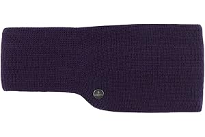 LIERYS Fascia Copriorecchie Fine Merino Donna Uomo Made in Germany Maglia Tre Strati Internamente Cotone