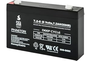SIGA IMPULSIVE DYNAMIK SIGA Akku 6V 7,2Ah Batterie 3-FM-7 DiaMec DM6-7 Acculux Joblux 90 Arbeitsleuchte Handlampe 7Ah 6V