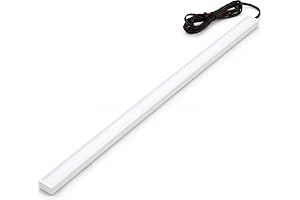 QLS LED-lastutrymmesljus 12 V kallvitt 100 cm mjölkvit | Mjölkvit kåpa för jämnt ljus, 2 m kabel, snabbkopplingar och tejp fö