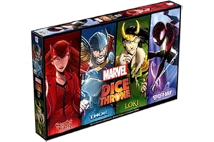 Abysse Corp Dice Throne Marvel - Thor, Loki, Spiderman, Scarlet Witch - Version française
