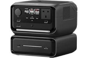 EF ECOFLOW EcoFlow RIVER 3 Max (RIVER 3 Plus&EB300) Portable Power Station – 572Wh LFP Battery, 1200W Output, <10 ms UPS, Wireless Connection, Solar Generator for Camping & RV