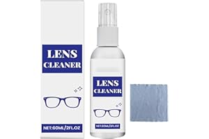 KOAHDE Riparazione Graffi Occhiali,Rimozione Graffi Lenti Occhiali,Spray Rimozione Graffi per Occhiali,Spray per Rimozione Graffi per Lenti,Liquidi per la Pulizia Degli Occhiali Antigraffio,60ML