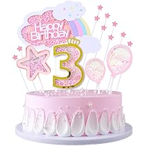 Gefeliciteerd met je verjaardag taart Toppers Miotlsy regenboog taart decoraties, glitter taart Topper set, liefde hart taart toppers, zilveren ster cupcake toppers voor jongens een | NL