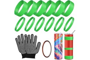 Lrtzizy Bandes de Silicone pour avec Rubans de Transfert Accessoires de Sublimation pour Tasse Presse Machine Envelopper le Paquet Gobelet dans le Four