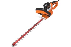 GARCARE Electric Hedge Trimmer Corded-4.8 Amp 24inch Dual-Action Cutting Laser Blade Tree Trimmer Branch Cutter for Lawns, Bushes and Garden Landscaping