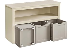 ‎VASAGLE VASAGLE szafka do przechowywania zabawek, 30 x 102 x 60 cm, 3 szuflady, regał na książki, do salonu, pokoju dziecięcego