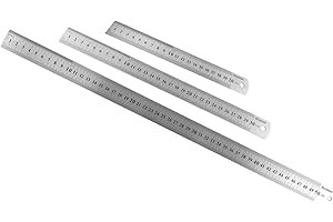 WELDINGER Edelstahllineale 3er-Set 200, 300 und 500 mm lang