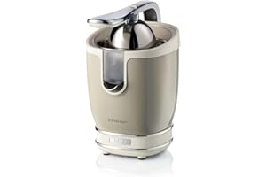 Ariete 413 Spremiagrumi Elettrico con Leva - Salvagoccia - Motore Silenzioso - 85 Watt - Design Vintage - Beige
