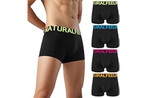 Natural Feelings Calzoncillos Hombre Boxer (Pack de 2/4/6/10) Algodon Boxer Hombre Pack Básicos Cómoda Ropa Interior Hombre
