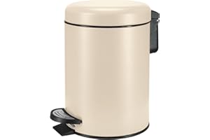 Kleine Wolke Kosmetikeimer One, Farbe: Natur, Material: Edelstahl/PP, Größe: Eimer 3 Liter 16,8 cm x 25 cm