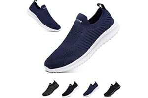 HANANI Zapatillas Deporte Slip On Hombre Mujer Sin Cordones Casual Sneakers Comodos Enfermera Zapato