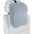 FOVERA Car Neck Rest Pillow | 2 Years Warranty | Memory Foam Neck Pillow for Car, Car Seat Head Rest Cushion for Neck & Cervical Support - Relieves Neck Pain (Large, Grey, Pack of 1)