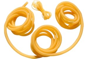 GM&BW 10m o 5m Tirachinas Gomas -Tubo Elástico de Látex Natural con Alargamiento Máximo del 700% - para Hacer Catapulta Profesionales (o Niños) para Cazar o Competicion o Recambio, (5M 5X8mm A)