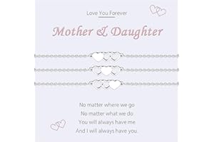 MANVEN 2/3Pcs Mother Daughter Bracelets Sister Bracelets Gifts for Mum Daughter Sister Best Friends Mommy and Me Matching Heart Bracelet for Women Girls Mothers Day Birthday Christmas