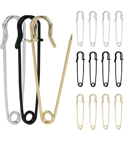 Lot De 30 Grandes épingles à Nourrice Métal - 8,5 Cm, Argentées, Pour Couture, Travaux Manuels, Vêtements