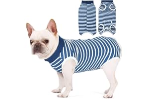 EODKSE 1pcs Traje de recuperación quirúrgica para Perros y Gatos: Alternativa al Collar de Conos, Protege Las heridas Abdominales después de la cirugía de Forma cómoda y Segura,