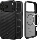 Spigen iPhone 18 Pro Max / 17 Pro Max ile Uyumlu MagSafe Kılıf Enzo Aramid T Mag Fit Black - ACS09906