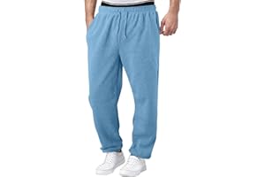 GENERIC Pantalon de survêtement Homme doublé Polaire Hiver Chaud Coupe Droite Ample Taille Haute avec Poches Pantalon Jogging Yoga entraînement Sport détente Confortable Casual Mode Automne