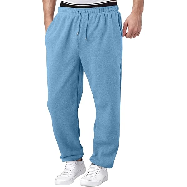 RYTEJFES Baggy Jogginghose Herren - Baumwolle Sport Hose Mit Taschen