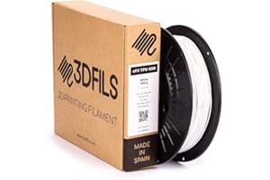 3DFILS - Filamento flexible para impresión 3D eFil TPU 60D: 1.75 mm, 500 g, Blanco