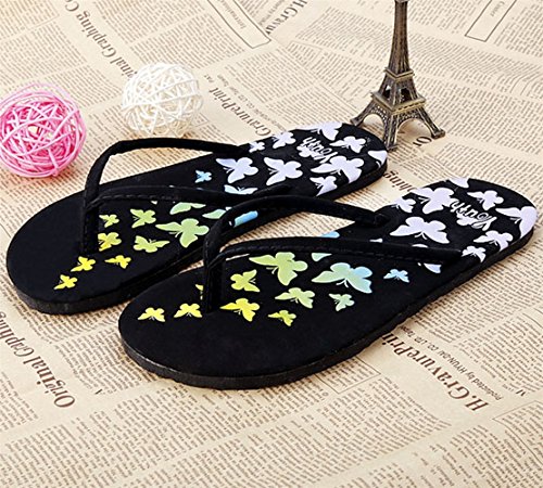 Flip Flops Damen, Sondereu Zehentrenner Frauen Sommer Strand Casual Flache Sandalen für Beach und Pool - 2
